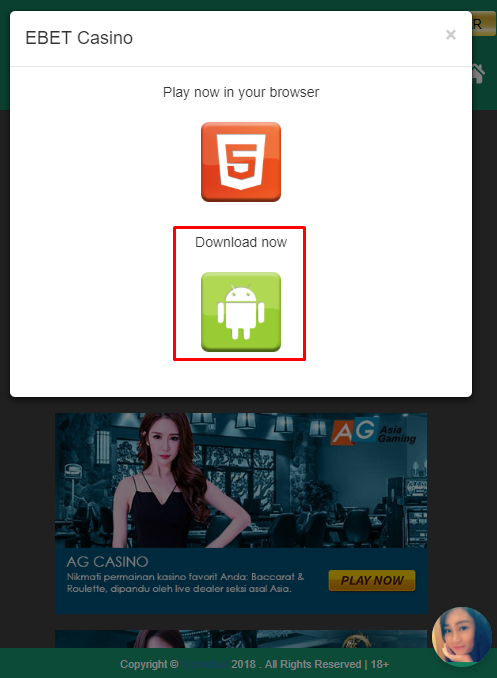 Panduan Permainan Ebet Casino Visitorbet Versi Mobile